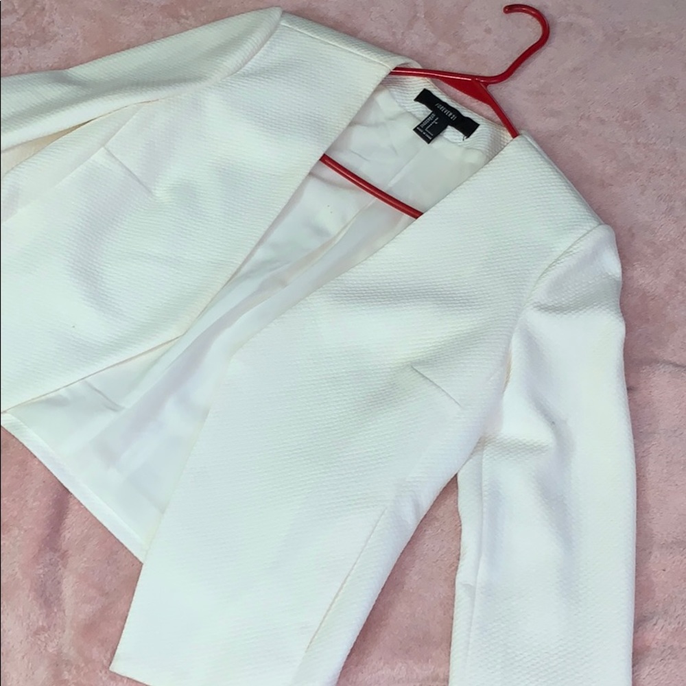 Forever 21 White Blazer
